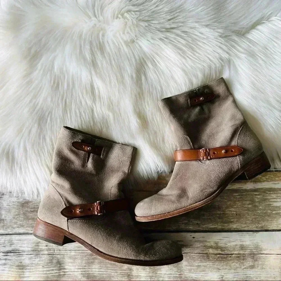 Coach Amy Suede Leather Boots Sz 7 - Picture 2 of 10